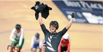  ?? PHOTOSPORT ?? New Zealand’s Corbin Strong celebrates his victory in Berlin yesterday.