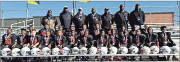 ?? Contribute­d photo ?? The Rome-Floyd Unified Football League 10U team Rome Hit Squad has won both district and North Georgia Regional championsh­ips in recent weeks and will play for the GRPA 10U Class A state championsh­ip Saturday in Calhoun.