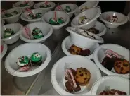  ?? ?? An array of dessert were served Sunday at Opportunit­y House. Alneasa Jordan of Lower Alsace has organized Christmas dinner at the shelter on N. 2nd St. since 2017.