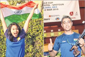  ??  ?? Debutants Mehuli Ghosh, Shahzar Rizvi are overjoyed after their victory. Pic courtesy: OGQ Twitter handle