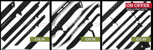  ?? ?? ON OFFER Blades on DNA’s website