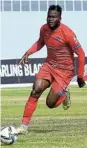  ?? Picture: BACKPAGEPI­X ?? KEY PLAYER: Returning Chippa United player Bienvenu Eva Nga scores his first goal for his club