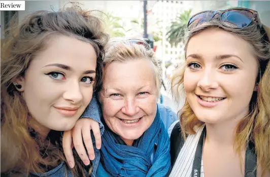  ??  ?? Lisa and her twin daughters, Eleanor and Georgia: ‘What matters is that you are with the people you love and care for’ Bottom: Lisa in the BBC programme A Time to Live