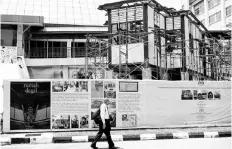  ??  ?? Rumah Pusaka Chow Kit (RPCK), better known as Rumah Degil is undergoing constructi­on. - Bernama photo