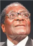  ??  ?? GONE: Robert Mugabe