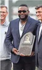  ?? BOB DECHIARA/USA TODAY SPORTS ?? David Ortiz became the 58th first-ballot Hall of Famer when he was the only player elected by the Baseball Writers’ Associatio­n of America.