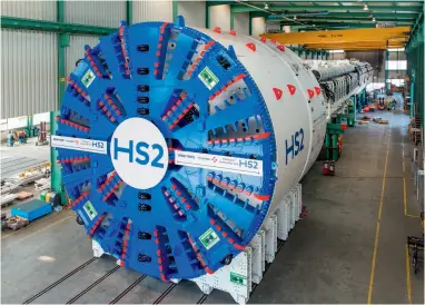  ?? (HS2 Ltd) ?? HS2 is preparing to launch its first tunnel-boring machine beneath the Chilterns shortly.