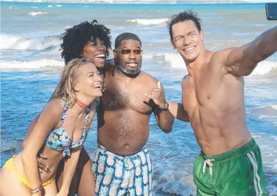  ?? Picture: 20th Century Studios ?? Meredith Hagner, Yvonne Orji, Lil Rel Howery and John Cena in Vacation Friends.