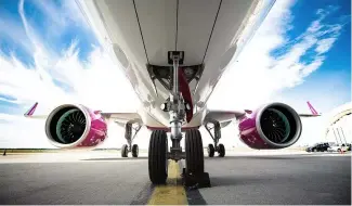  ?? ?? Wizz Air hopes to power its planes by using human waste sooner rather than later