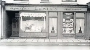  ??  ?? Lewis’s Hairdresse­rs, on Gadleys Road, Aberdare, dates back to the 1950s