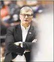  ?? Jessica Hill / Associated Press ?? UConn coach Geno Auriemma talked about a number of things during a chat with Rebecca Lobo on Instagram Live.