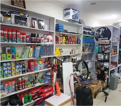  ??  ?? Tyrestore offers wide range of tyre and tyre-related products, riding gears, cars and bikes accessorie­s