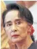  ??  ?? SUU KYI: Tough on poor discipline.