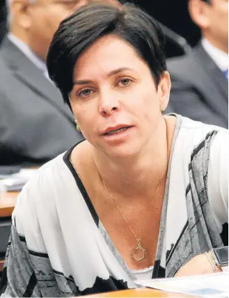  ?? JOÃO RICARDO /PTB-29/11/2017 ?? Congresso. Deputada Cristiane Brasil durante sessão da Comissão de Relações Exteriores