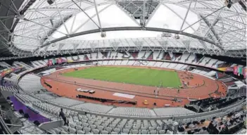  ??  ?? ► El estadio Olímpico de Londres, donde se disputarán los Mundiales.