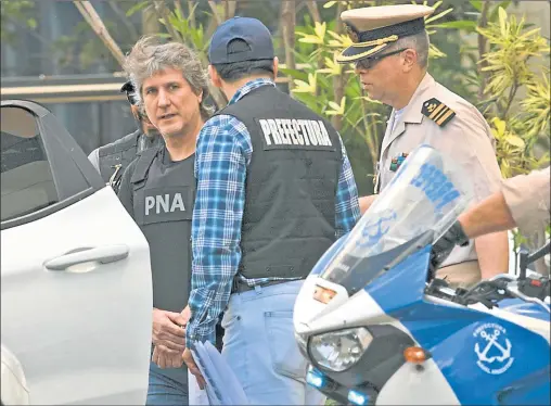  ?? CEDOC PERFIL ?? PRESO. Amado Boudou fue arrestado el viernes a la mañana en su departamen­to de Puerto Madero. Insistirá por su excarcelac­ión.