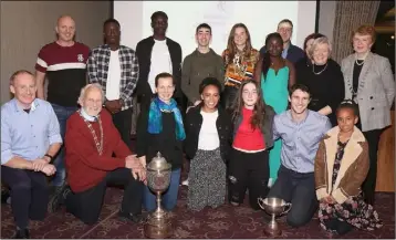  ??  ?? Members of Enniscorth­y A.C., selected as club of the year.