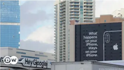  ??  ?? Apple has long emphasized its stance on privacy in its adverts