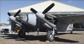  ?? DAVE MCDONALD ?? Le “Mosquito” NZ2336 avant qu’il soit rentré dans le Omaka Aviation Heritage Center.