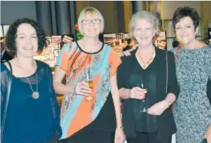  ??  ?? Catching up at the Marist-Sion College 40th anniversar­y are (from left) Catherine Mills, Birgit Eriksson, Deb Cumming and Gaye Marshall.