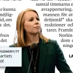  ?? Bild: HENRIK MONTGOMERY/TT ?? Centerpart­iets partiledar­e Annie Lööf.