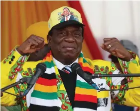  ?? ?? President Emmerson Mnangagwa