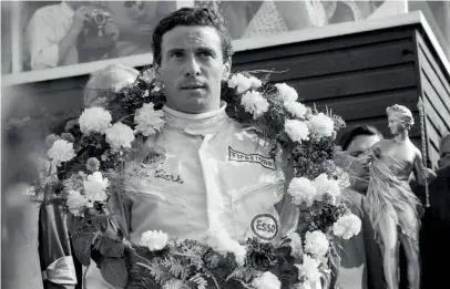  ??  ?? In 1966, after four consecutiv­e wins in the race, Jim Clark could only manage to finish a lowly fourth in the British GP, but returned to the winner’s circle in 1967, with the race back at Silverston­e. It was yet another lights-to-flag victory for Clark, and his fifth and last world championsh­ip victory on home soil