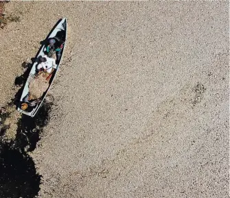  ?? SERGIO CARO/ LA VOZ DE LA FRONTERA ?? Conagua colaborará en el retiro de peces muertos de las dos lagunas