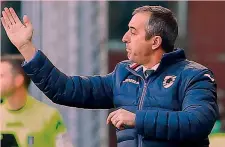  ??  ?? Marco Giampaolo, 50 anni, allena la Samp dall’estate del 2016 ANSA