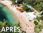  ?? (Photos Joëlle Deviras) ?? APRÈS
 heures : la plage de sable s’est agrandie de  m pour le public.