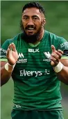  ??  ?? Potent force: Connacht centre Bundee Aki