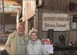  ?? FOTO: ANNE LIND ?? Nils Otto Eriksen og Signe-marie Lind på Festung Lista Hangarmuse­um, i oktober 2018.