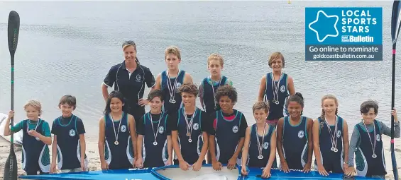  ??  ?? Students from Elanora State High School’s kayaking program won 11 medals at the Queensland Canoe Marathon Championsh­ips.