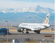  ?? Andy Cross, Denver Post file ?? Denver-based Frontier Airlines fared poorly in a recent travel survey by research data company Morning Consult.