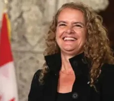  ?? FRED CHARTRAND/THE CANADIAN PRESS ?? Prime Minister Justin Trudeau announced Thursday that former astronaut Julie Payette will be Canada’s 29th Governor General.