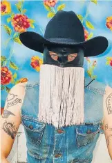  ??  ?? UNDERCOVER Orville Peck with designer mask