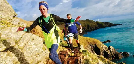  ??  ?? The #40FOR40 campaign, launched by the SW Coast Path Associatio­n, raised £43,077 towards protecting, maintainin­g and improving the path