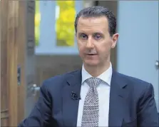  ??  ?? « Même si nous possédions de telles armes, nous ne les aurions jamais utilisées », a assuré Bachar al-Assad hier. (Photo AFP)