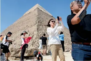  ?? Bloomberg ?? Egypt’s tourism revenues soared to $5 billion from just $1.5 billion a year earlier. —