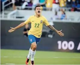  ?? EFE ?? Coutinho se mandó con el primer triplete de la Copa América.