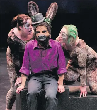  ?? POSTMEDIA/ FILES ?? A student production of Midsummer Night’s Dream. We would rob students of joy and laughter if we replaced Shakespear­e with business-writing seminars, writes Paula Simons.