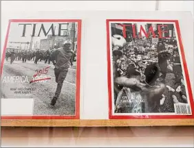  ?? ?? Time magazines from May 11, 2015 and June 22, 2020; Devin Allen.