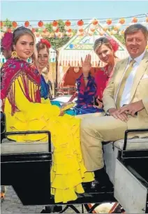  ?? EFE ?? La familia real holandesa en la Feria de Abril de 2019.