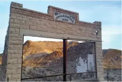  ?? PICTURE: KATE SILVER/ THE WASHINGTON POST ?? HISTORICAL INTEREST: Rhyolite is a ghost town 190 kilometres from Las Vegas.