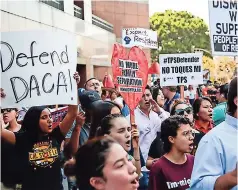  ??  ?? Una manifEstac­ión pasada en apoyo al DAcA