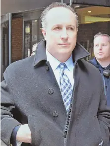  ?? STAFF FILE PHOTO BY PATRICK WHITTEMORE ?? HEADING FOR PRISON: Barry Cadden, co-founder of New England Compoundin­g Center, will be sentenced Monday for mail fraud and racketeeri­ng.