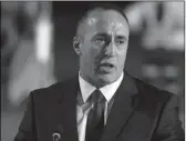  ??  ?? Kreu i AAK, Ramush Haradinaj