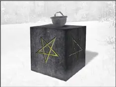  ?? CHRIS P. ANDRES / THE SATANIC TEMPLE ?? The Satanic Temple plans to erect a monument at Veterans Memorial Park in Belle Plaine, Minn. The city, about 45 miles southwest of Minneapoli­s, is allowing the monument.