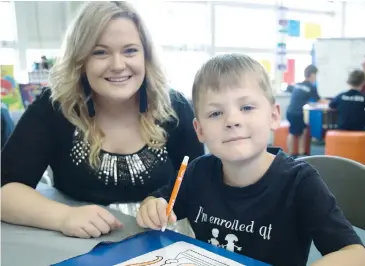  ??  ?? New prep student Brady Licciardi is one of many students who will benefit from the appointmen­t of learning specialist Claire Tatterson at Longwarry Primary School