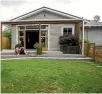  ??  ?? Hamish Gibbons outside his Palmerston North home, once owned by author Janet Frame, right.